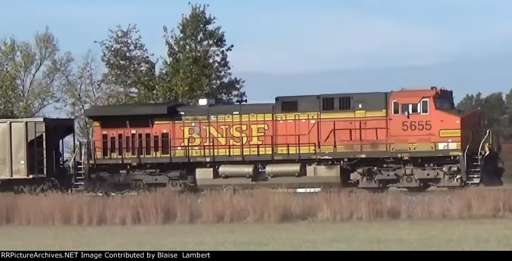 BNSF coal train DPU